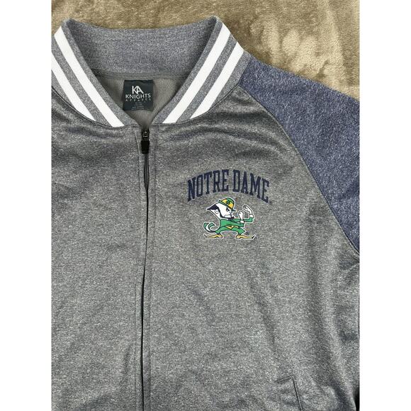 Notre Dame Womens Zip Up XL Knights Apparel Long Sleeve Sweater - Picture 2 of 7